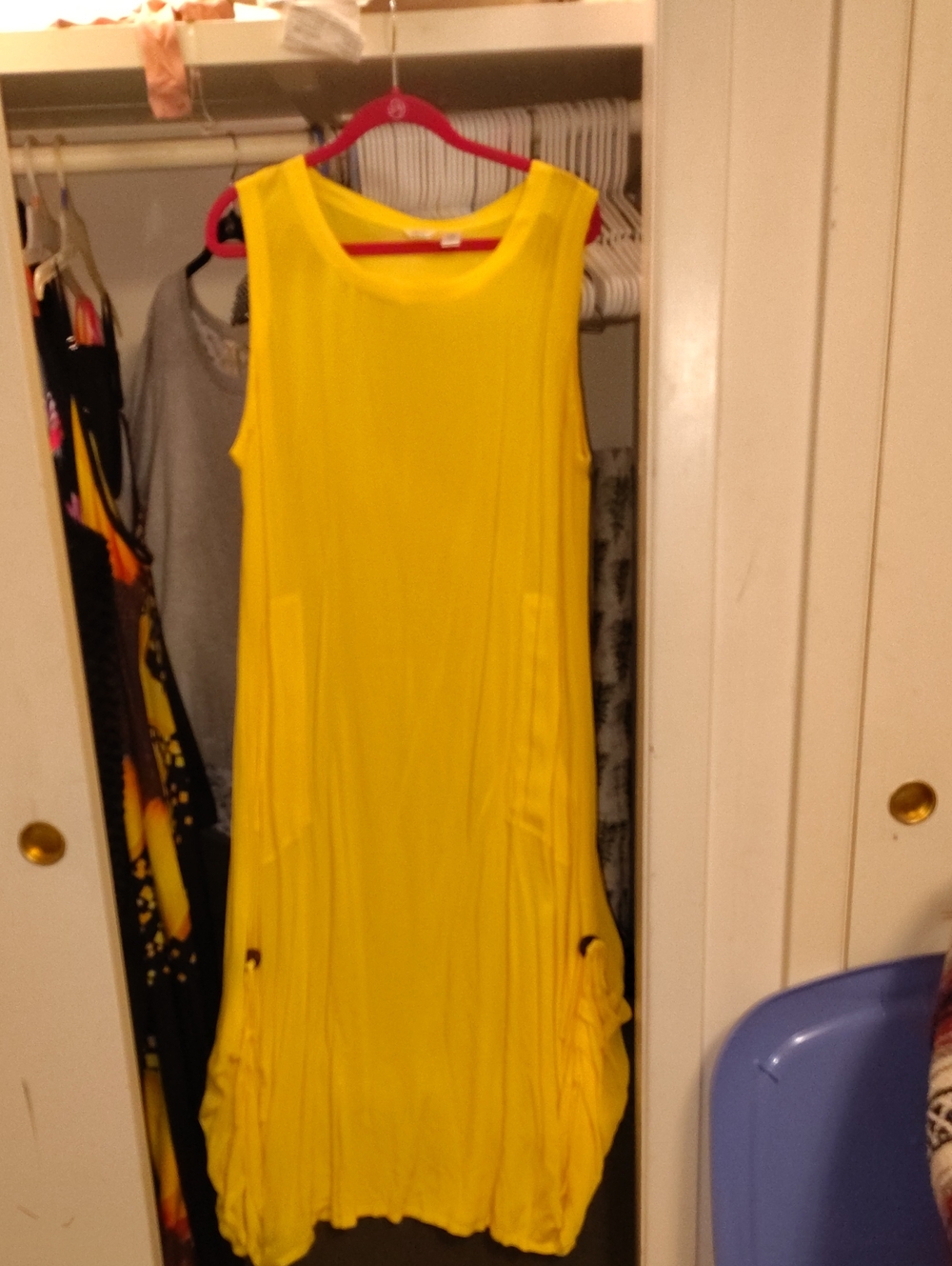 Kaktus Sunny Yellow Sleeveless Maxi Dress